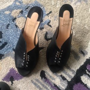 Chritian Louboutin Black heels.
